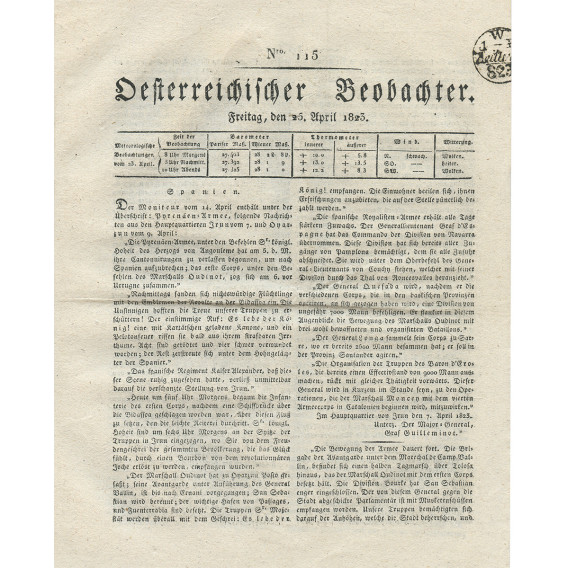 2823 OESTERREICHISCHER BEOBACHTER