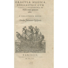 2870 ORACULA MAGICA ZOROASTRIS cum