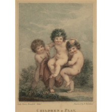 0226 CHILDREN AT PLAY. Lithograph.