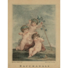 0227 BACCHANALS. Lithograph. By Lad