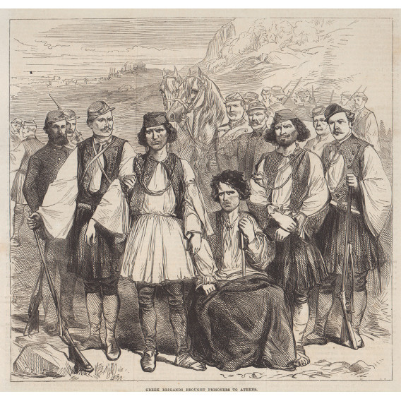 0247 GREEK BRIGANDS BROUGHT PRISONE